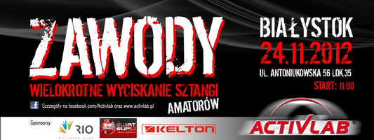 Wystartuj w Zawodach w Wielkrotnym Wyciskaniu Sztangi!