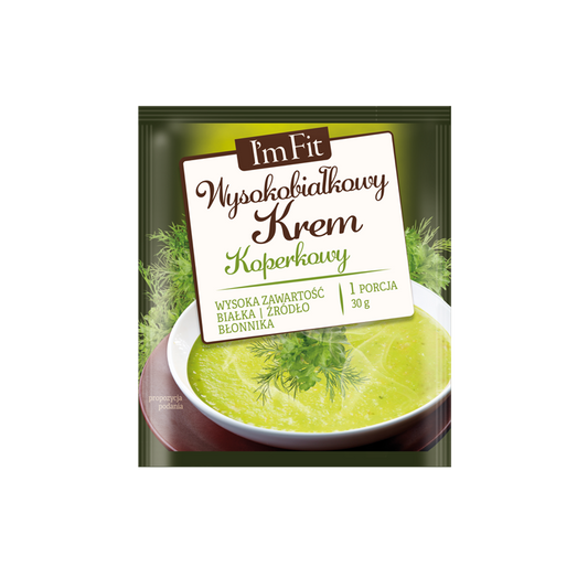 Wysokobiałkowy krem koperkowy- propozycja na lunch lub kolację