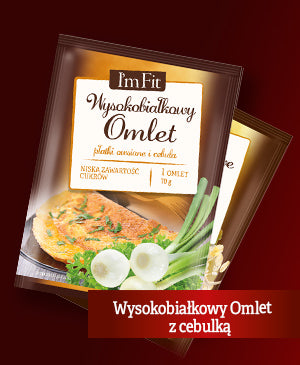 Wysokobiałkowy omlet z linii I'm Fit z pastą łososiową