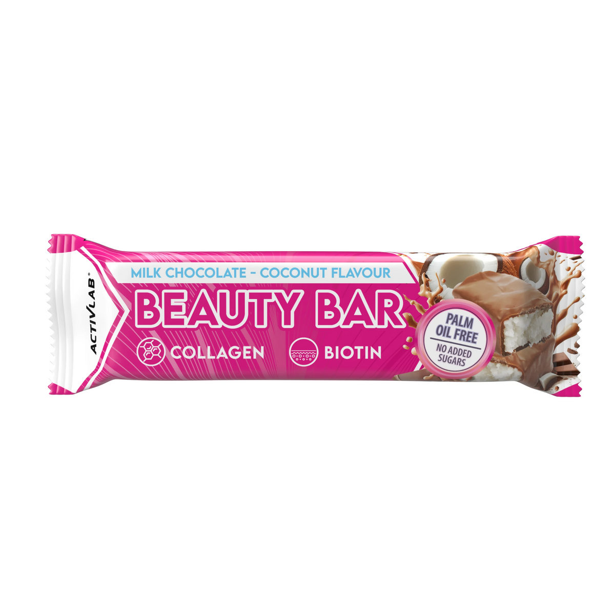 Beauty Bar baton z kolagenem i biotyną bez dodatku cukru