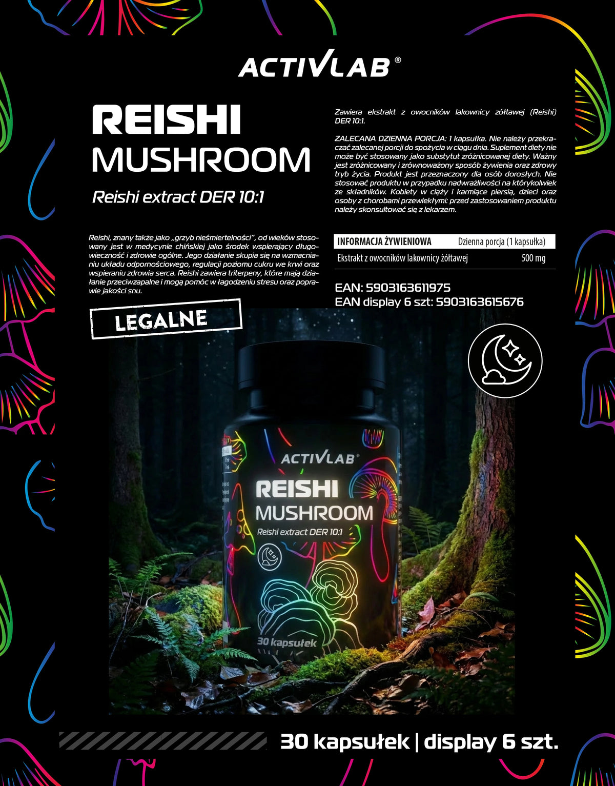 Reishi Mushroom 30 kapsułek